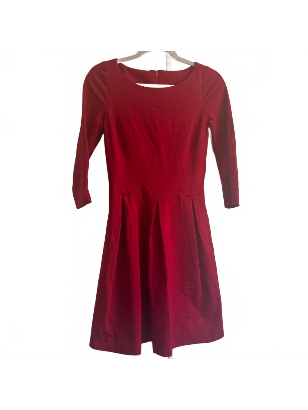 Banana Republic Red Fit and Flare Dress Size 0 Autumn Wedding Guest Dress